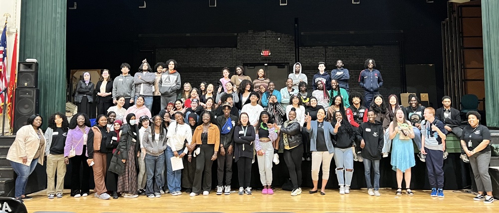Central High students pose for a photo during the Lift Every Voice Summit