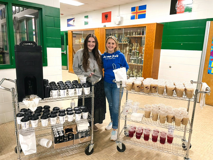 Aroma Joe's delivered coffee to teachers at Hillside