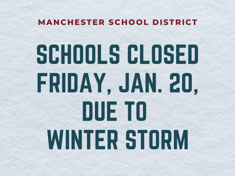 schools closed Friday Jan. 20 due to winter storm