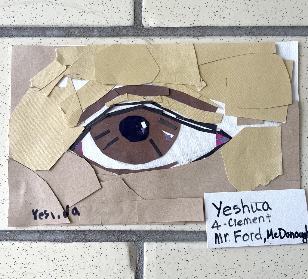student artwork mixed media by Yeshua Grade 4