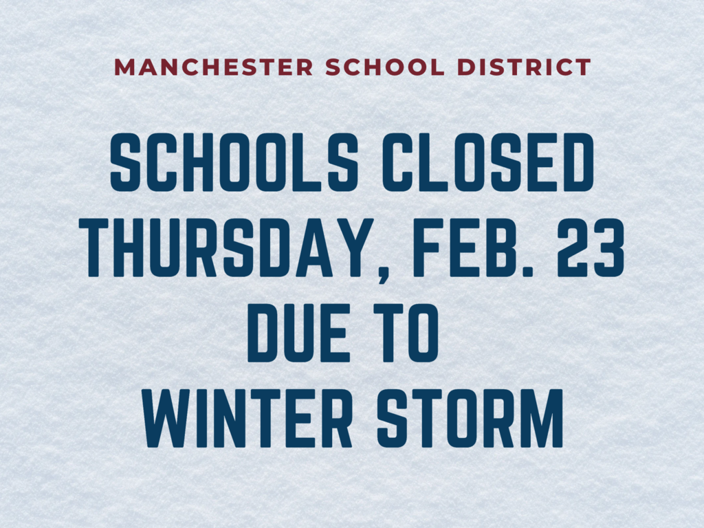 graphic schools closed Thursday Feb. 23 due to winter storm