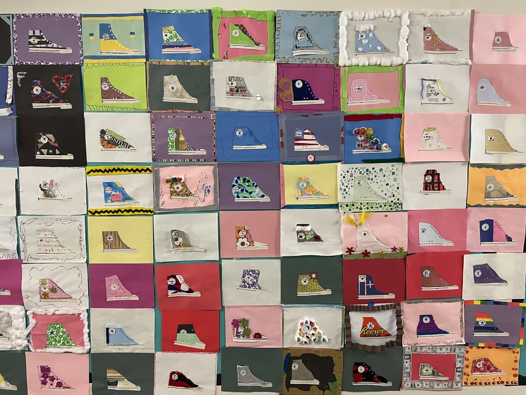 "Wall of Chucks" by McDonough School's 4th and 5th Graders
