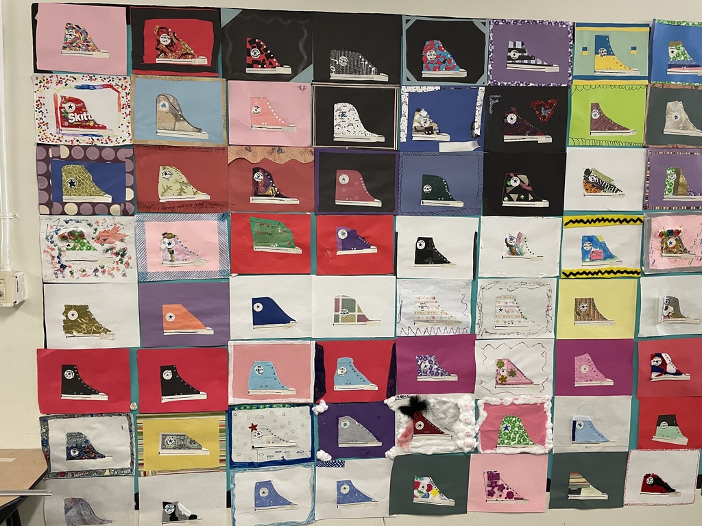 "Wall of Chucks" by McDonough School's 4th and 5th Graders