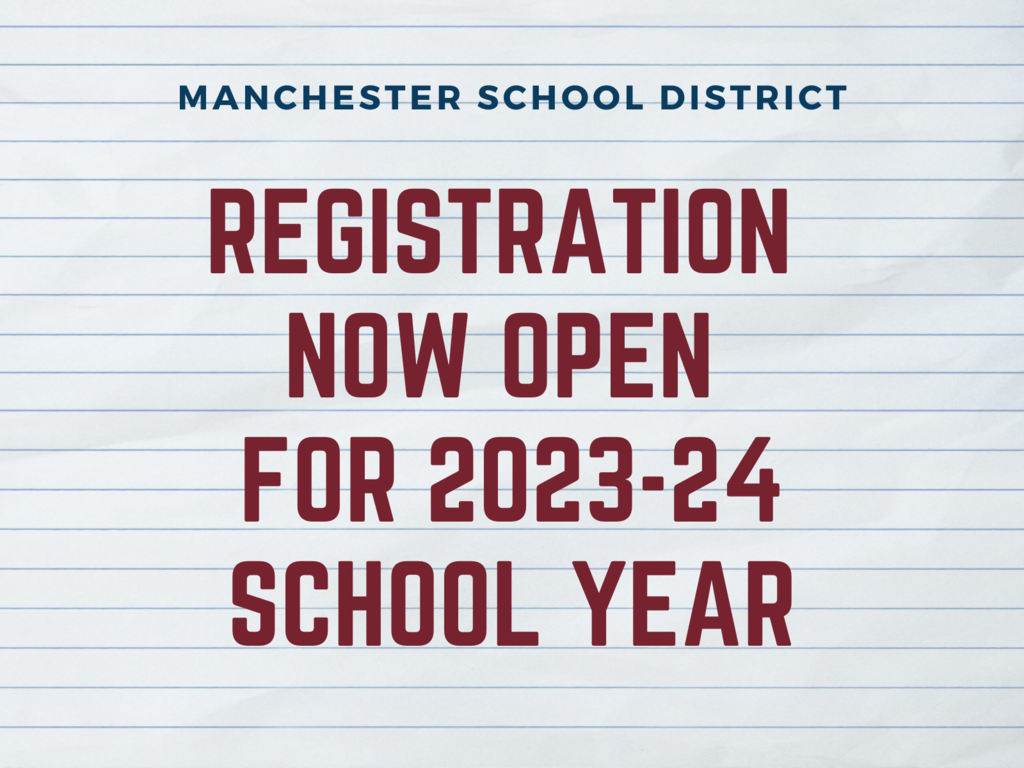 graphic: registration now open for 2023-2024 school year