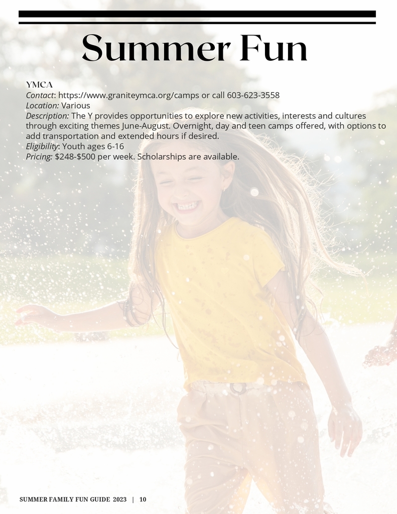 Check out the summer family fun guide for 2023!