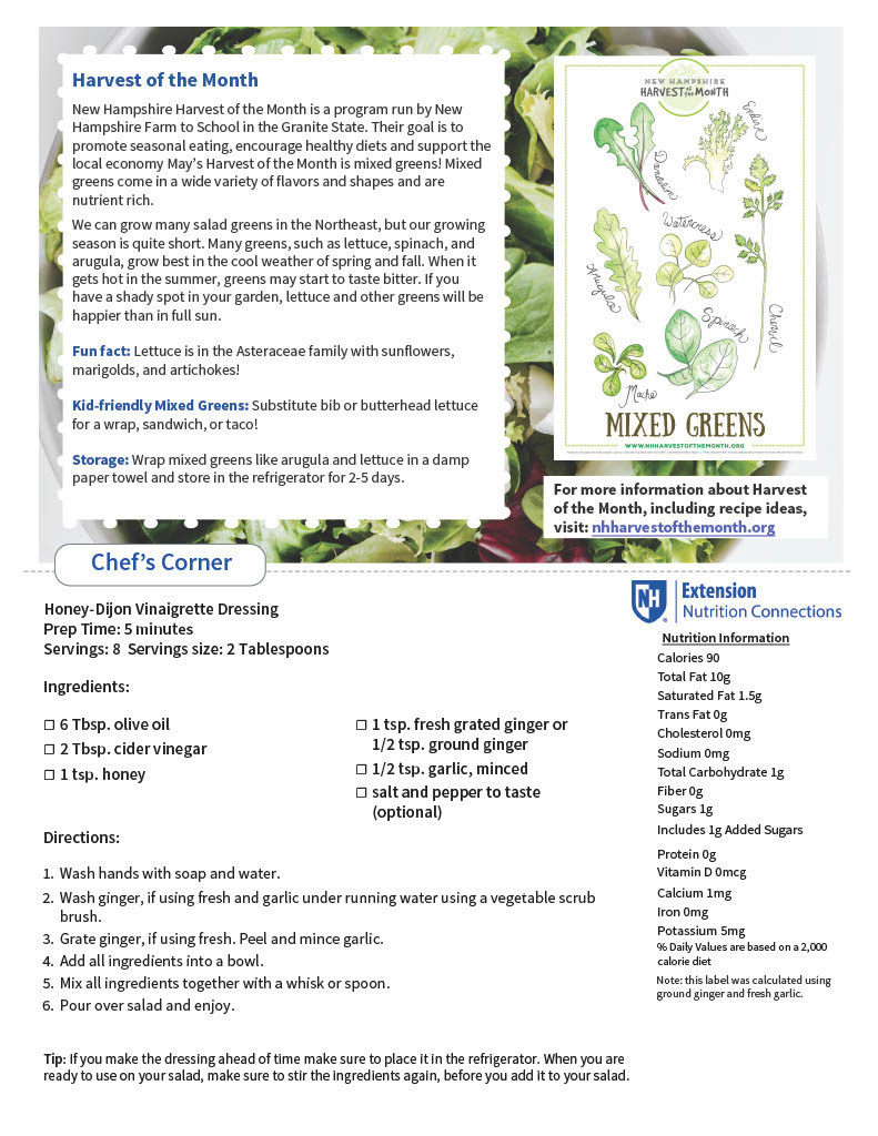 Check out May's edition of Nourish -  A Healthy Living Newsletter for Granite Staters
