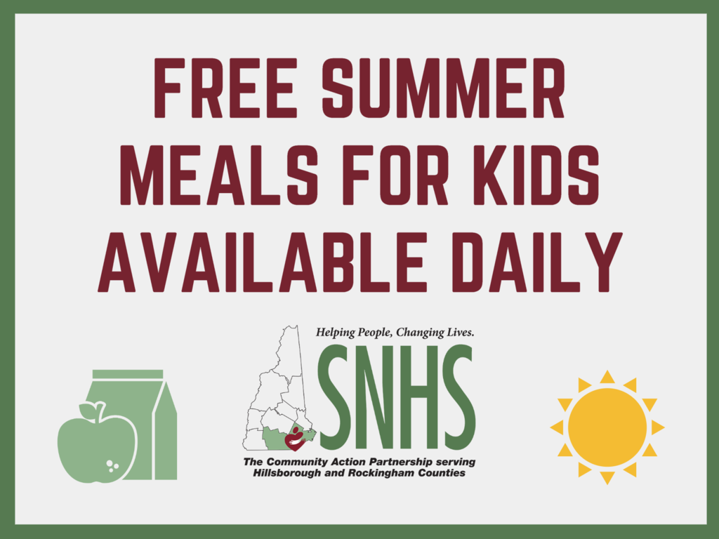 free summer meals for kids available daily