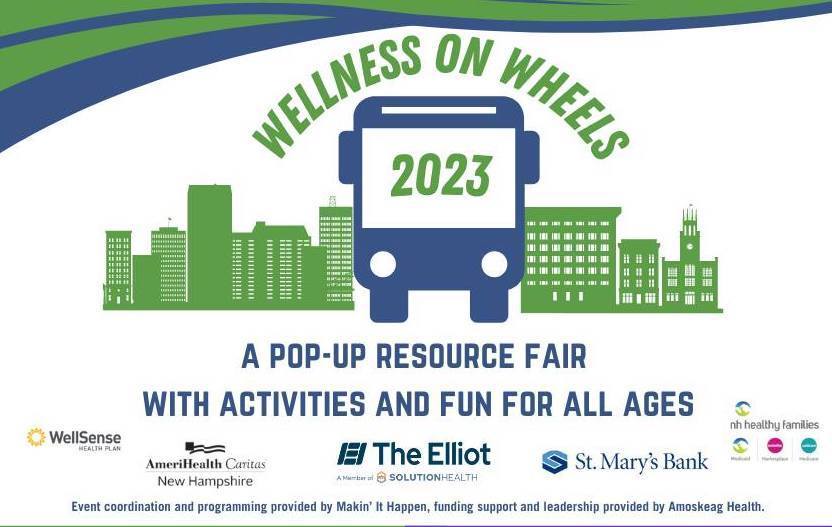 Graphic - Wellness on Wheels pop-up resources fair with activities and fun for all ages